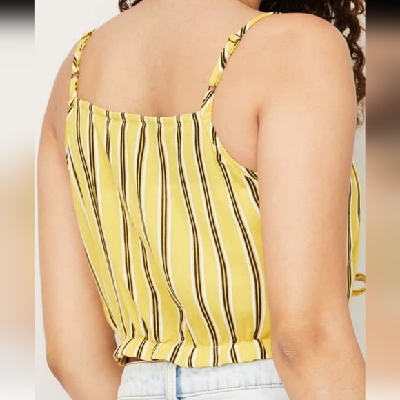 Ginger Stripped Sleeveless Crop Top bust size upto 36 - Picture 4 of 9